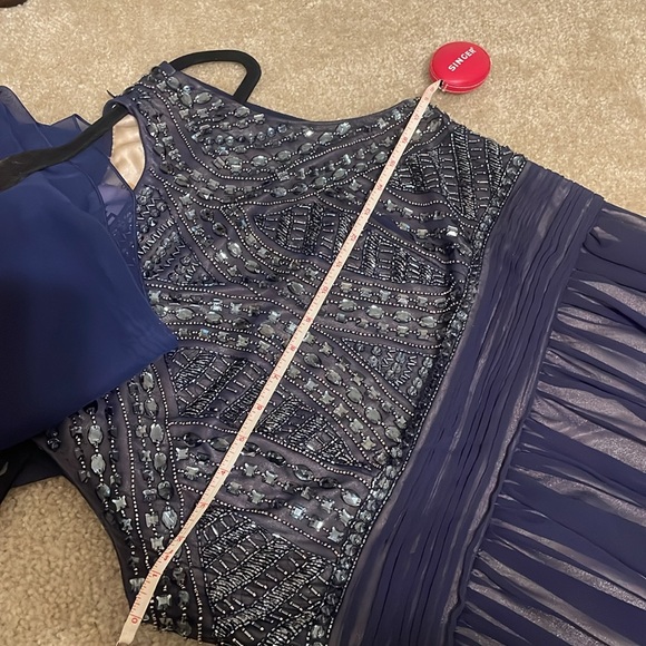 ✨Open to Offers✨JS Collections Navy Blue Gown - Picture 12 of 13